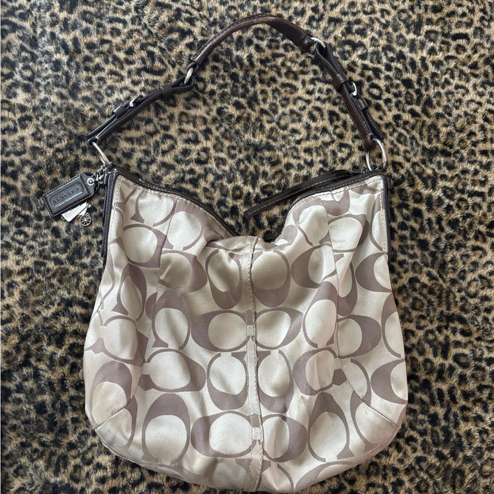 Vintage Coach Tan/Brown Hobo Bag COACH Large Hobo Bag (H0849-12676)